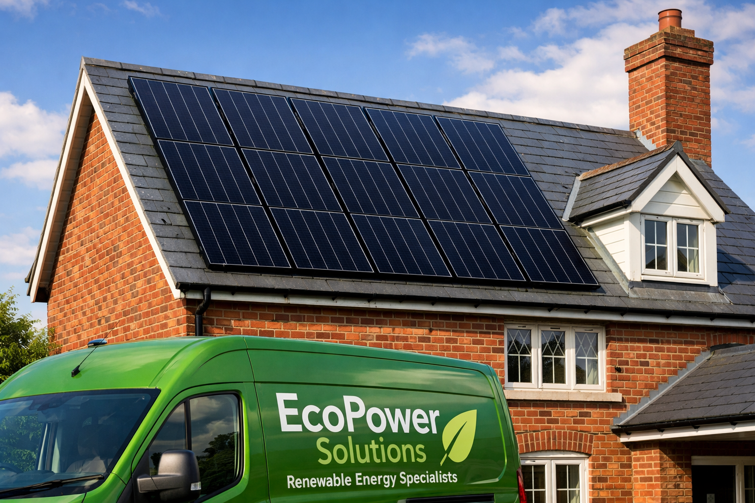 Solar PV installation on a Yorkshire home